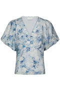 Irina Floral Fusion Blouse - Blue