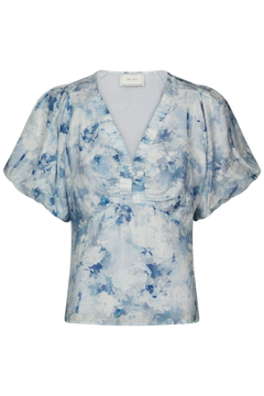 Irina Floral Fusion Blouse - Blue