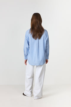 Dalma Triple Check Shirt - Light Blue