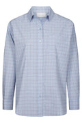 Dalma Triple Check Shirt - Light Blue