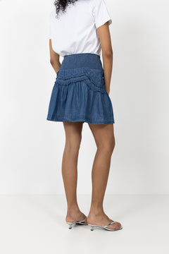 Maliah Denim Skirt - Blue