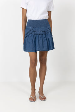 Maliah Denim Skirt - Blue