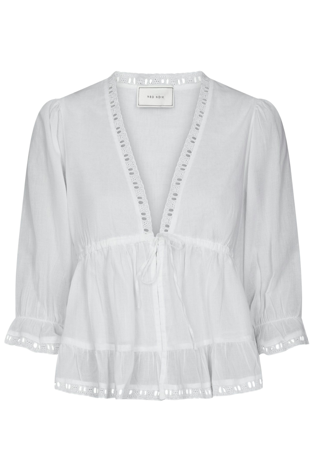 Adelia S Voile Blouse - White