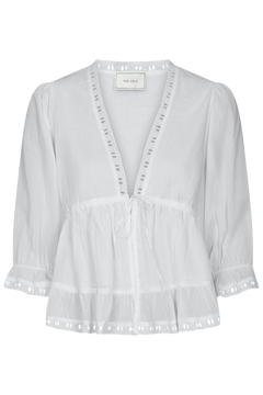 Adelia S Voile Blouse - White