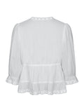 Adelia S Voile Blouse - White