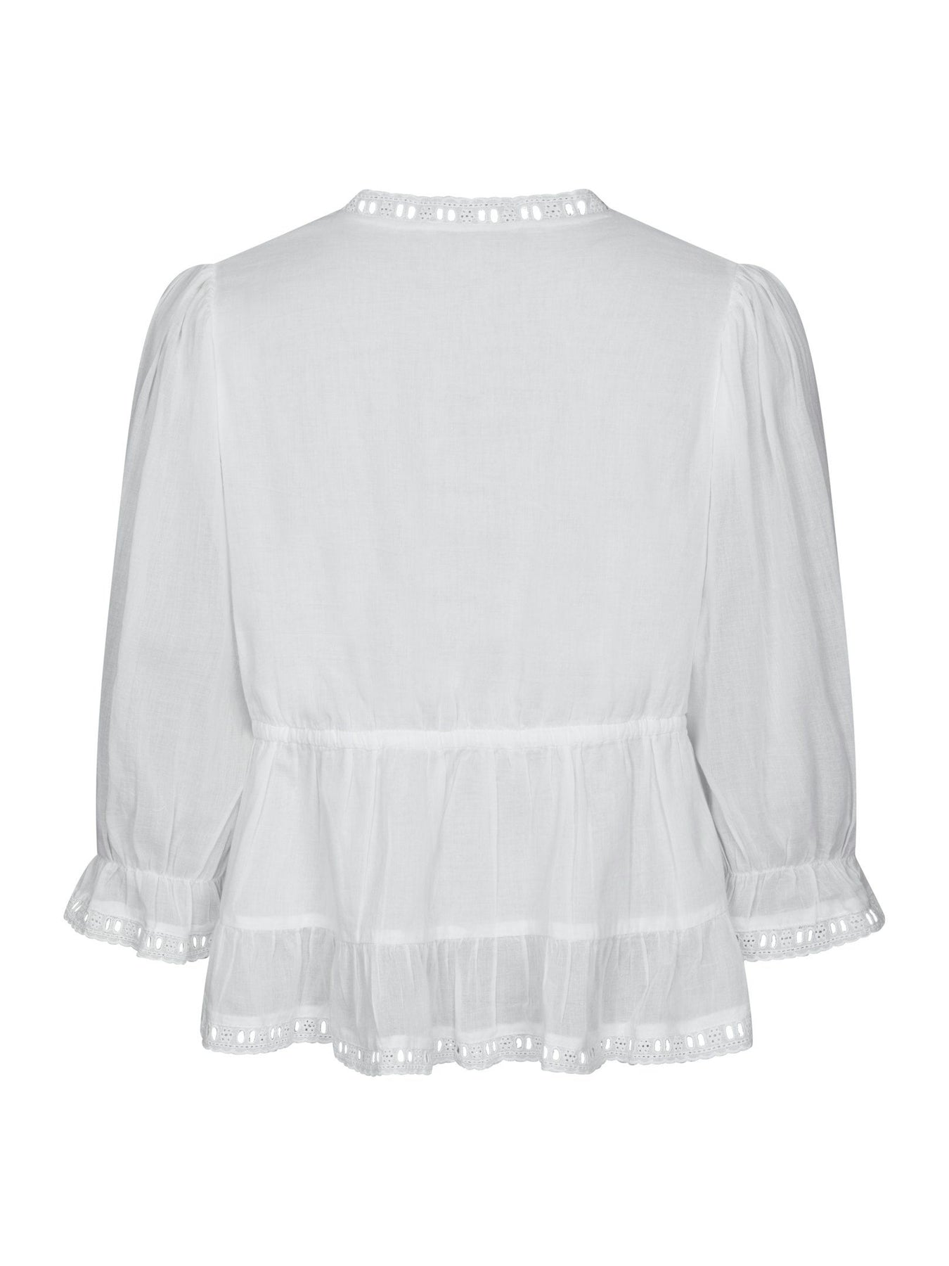 Adelia S Voile Blouse - White