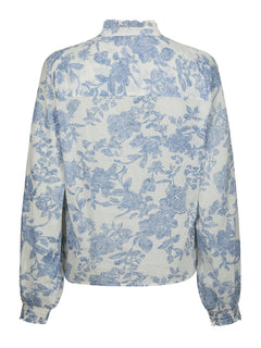 Oda Flower Spring Shirt - White