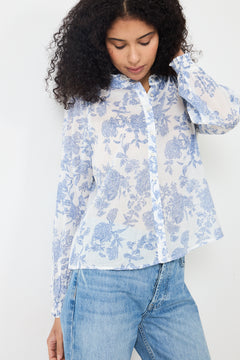 Oda Flower Spring Shirt - White