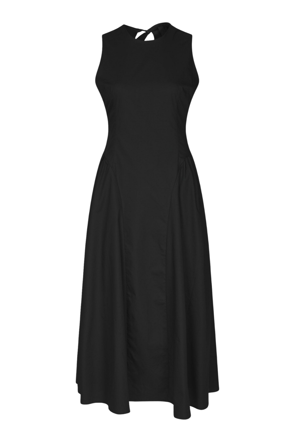 Zora Poplin Dress - Black