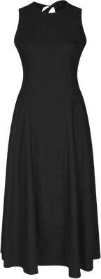 Zora Poplin Dress - Black