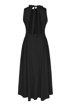 Zora Poplin Dress - Black