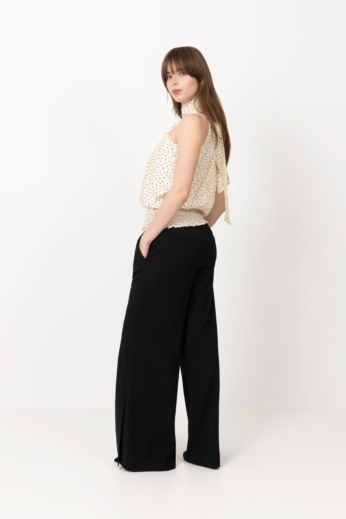 Jos Mini Dot Top - Off White