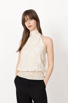 Jos Mini Dot Top - Off White