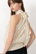 Jos Mini Dot Top - Off White