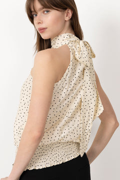 Jos Mini Dot Top - Off White