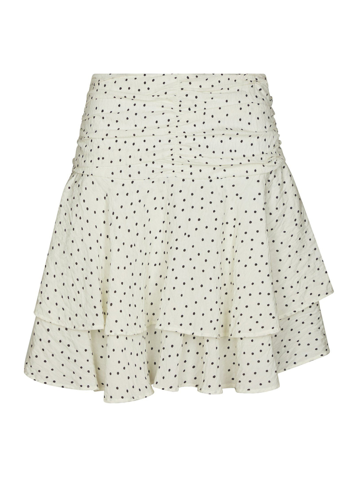 Janie Mini Dot Skirt - Off White