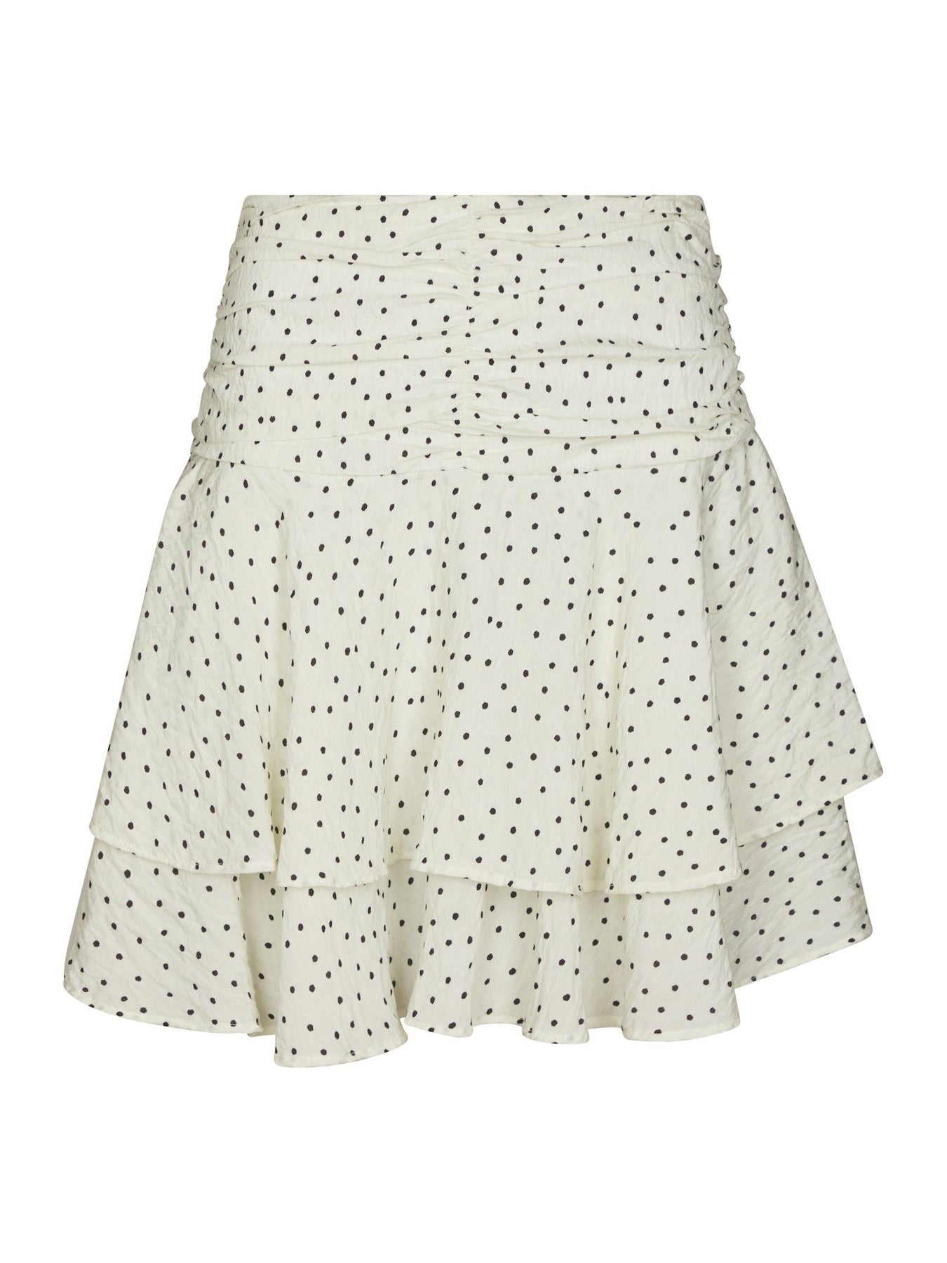 Janie Mini Dot Skirt - Off White