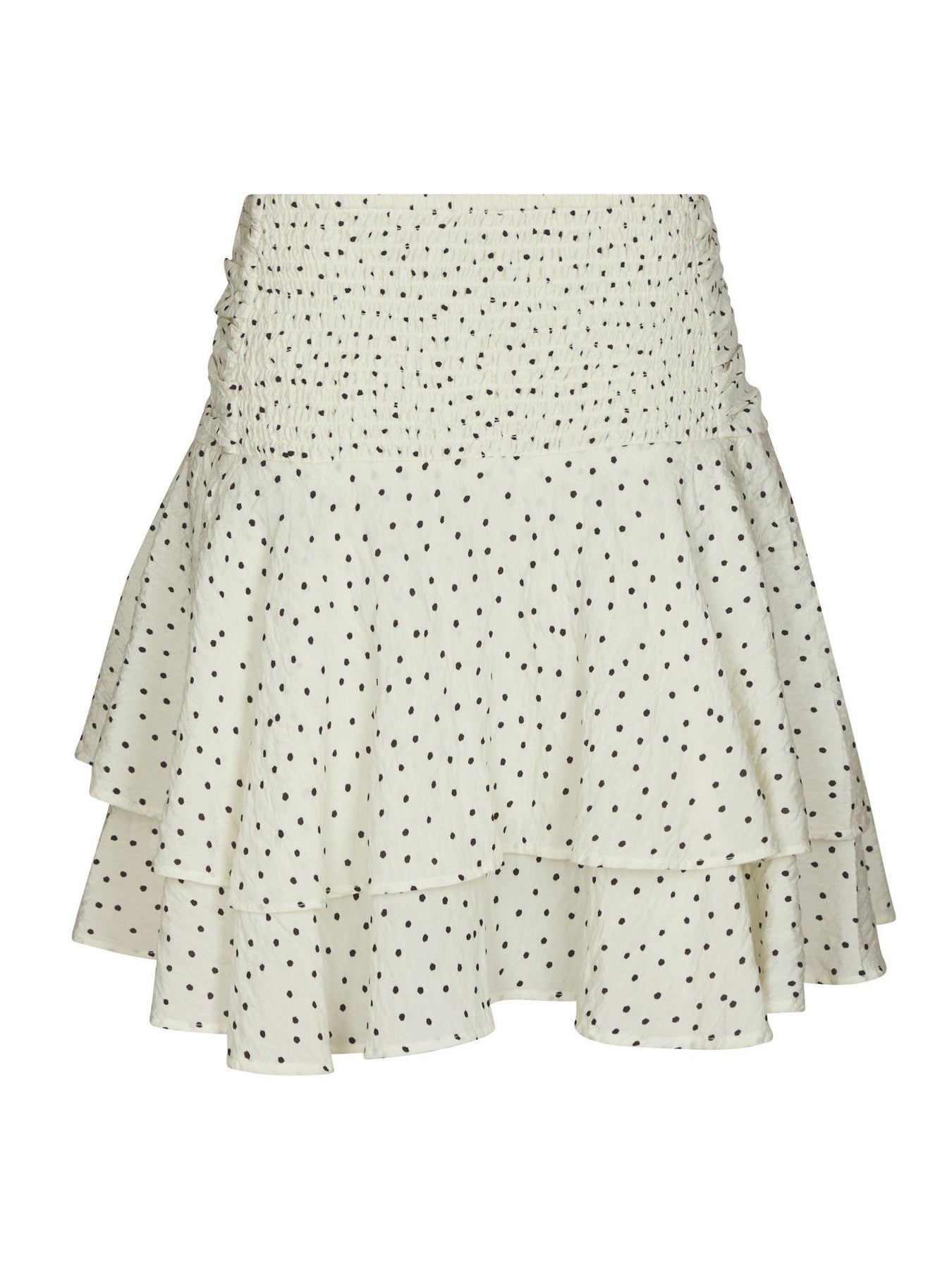 Janie Mini Dot Skirt - Off White