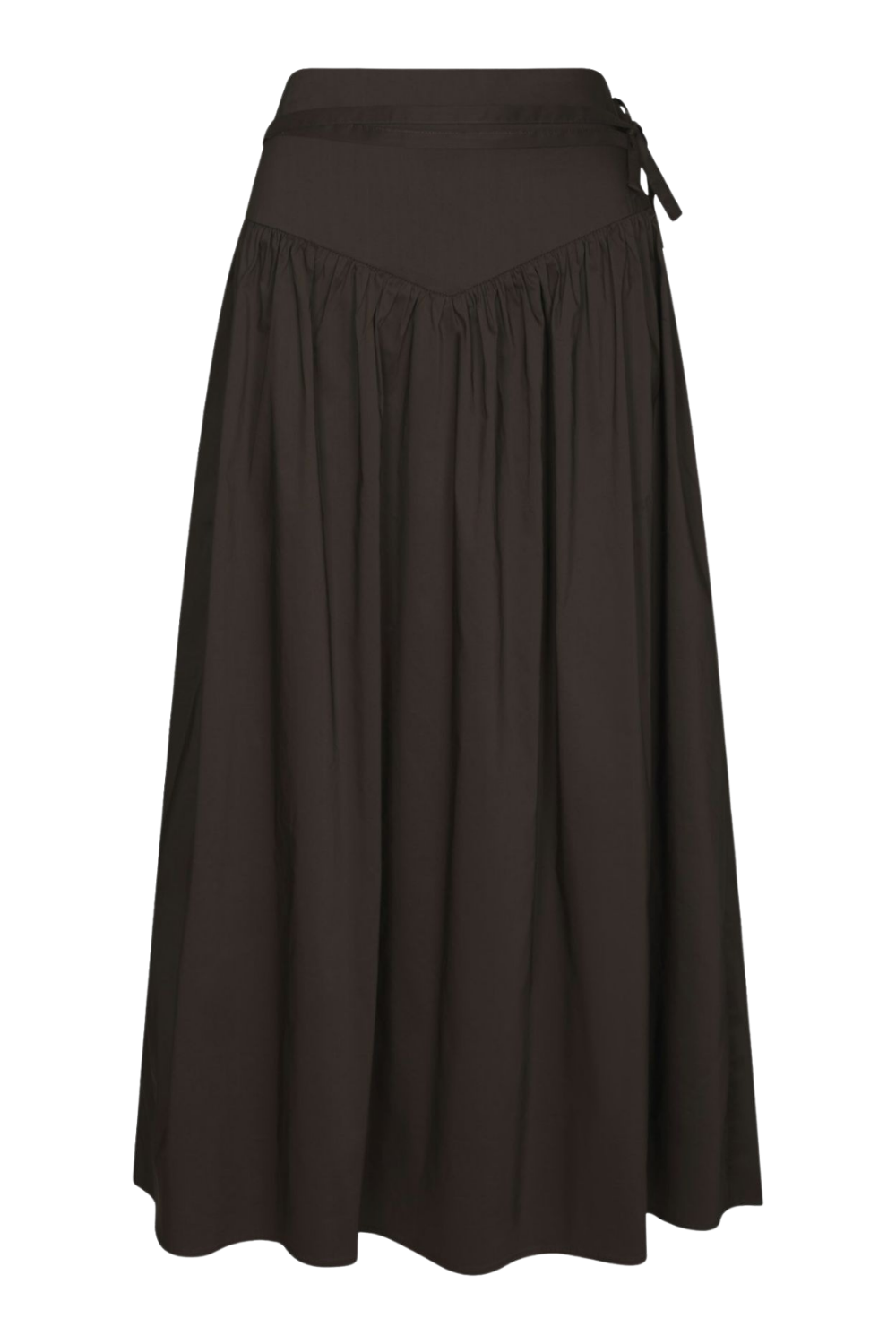 Anais Poplin Skirt - Chocolate Brown