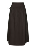 Anais Poplin Skirt - Chocolate Brown