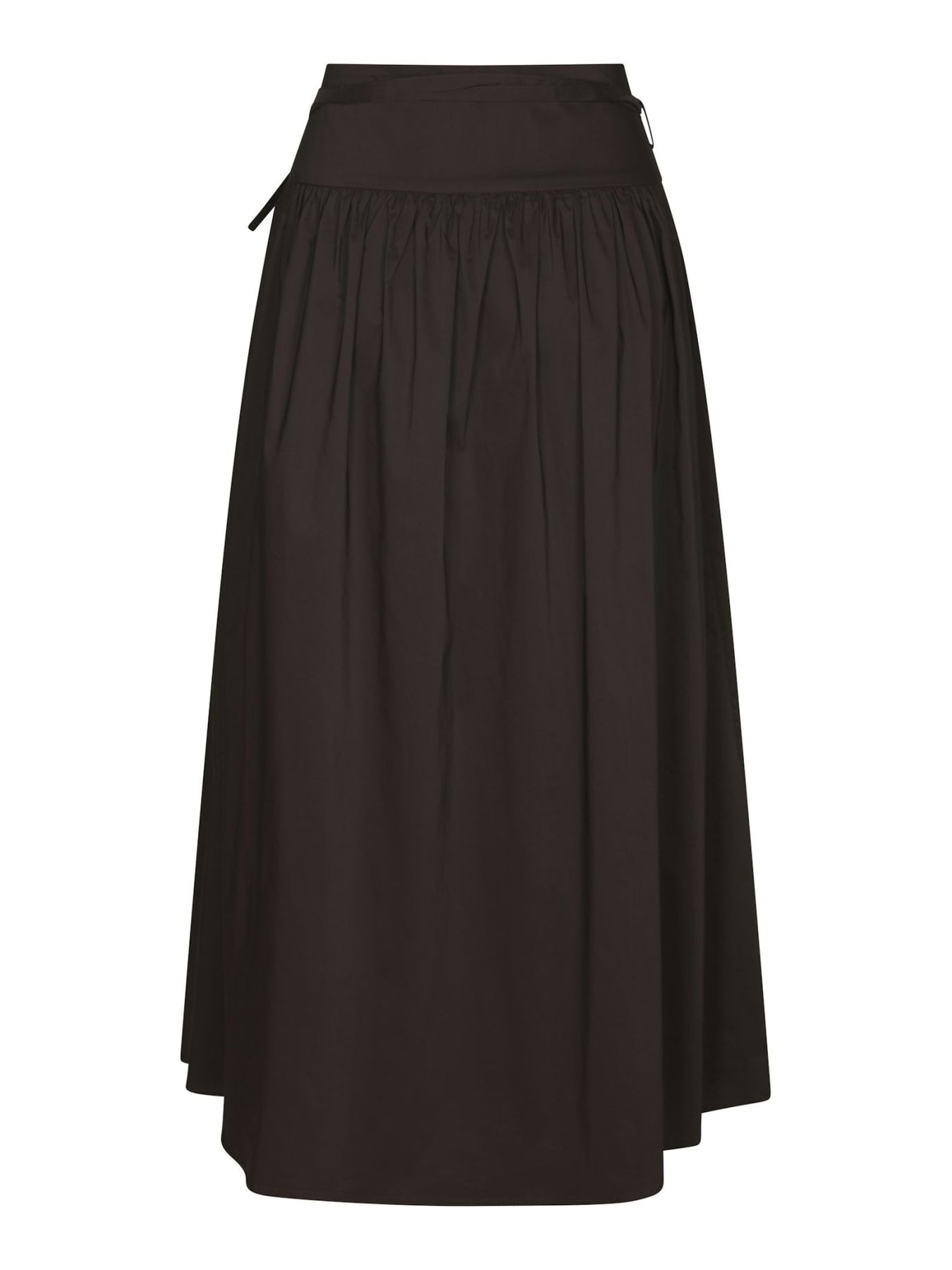 Anais Poplin Skirt - Chocolate Brown
