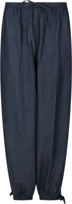 Roxane Balloon Denim Pants - Blue