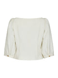 Jeannie Twill Blouse - Off White