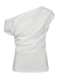 Mabelle Drapy Top - White