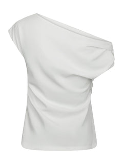 Mabelle Drapy Top - White