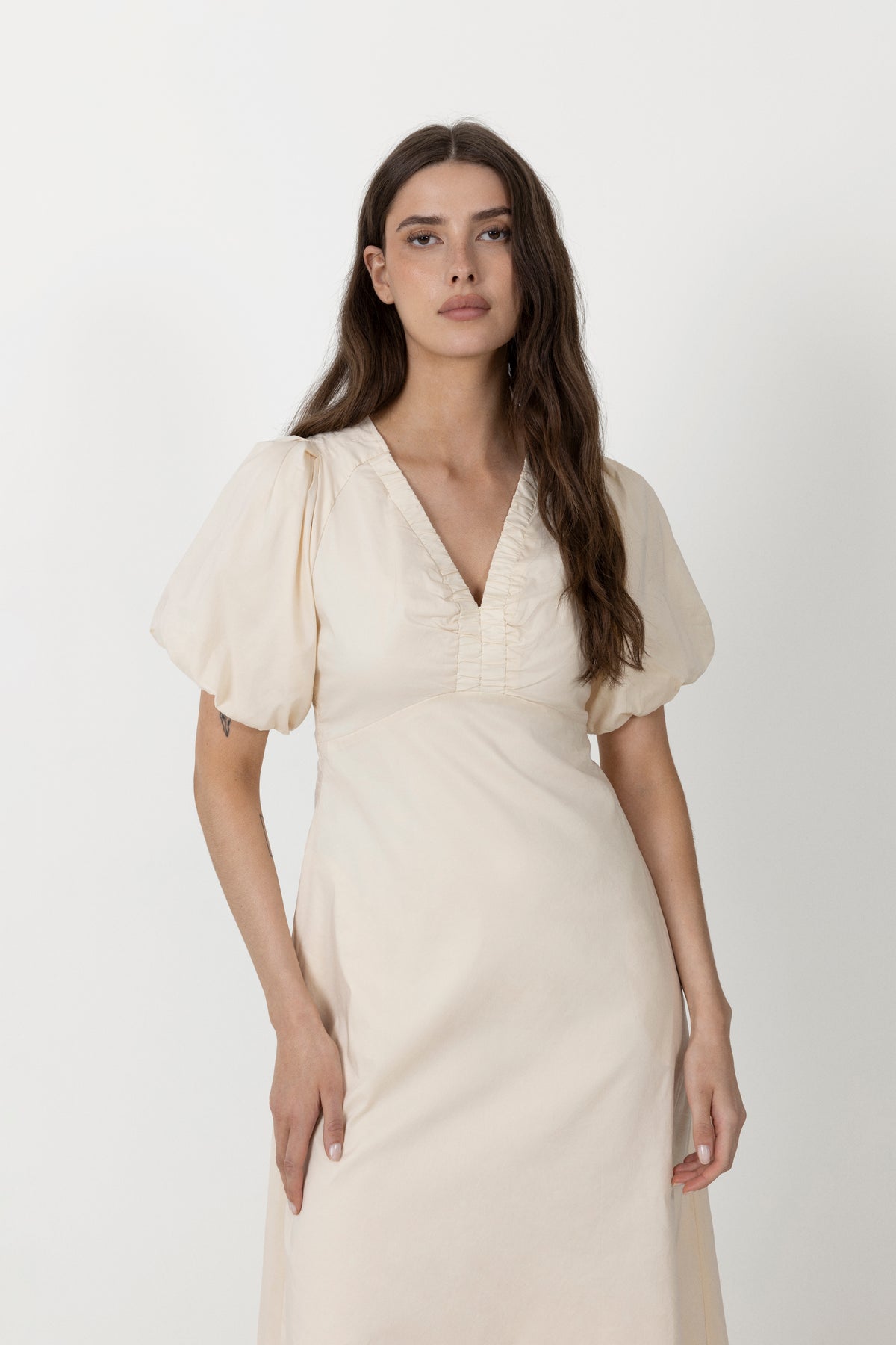 Illana Poplin Dress - Butter Yellow