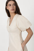Illana Poplin Dress - Butter Yellow