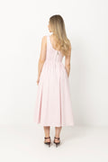 Elva Cotton Poplin Dress - Light Pink