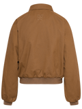 Mona Cotton Bomber Jacket - Brown