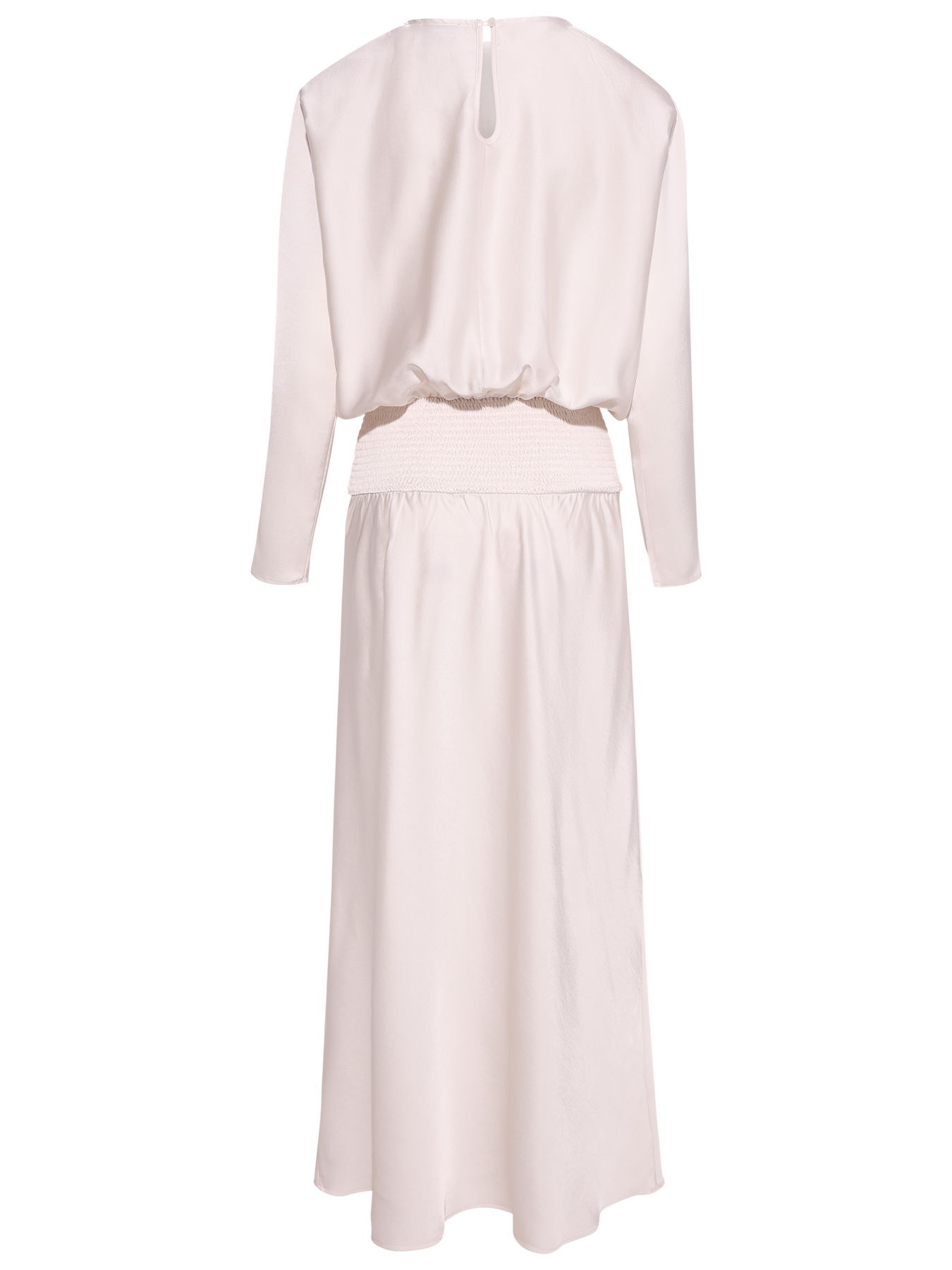 Billie Maxi Satin Dress - Creme