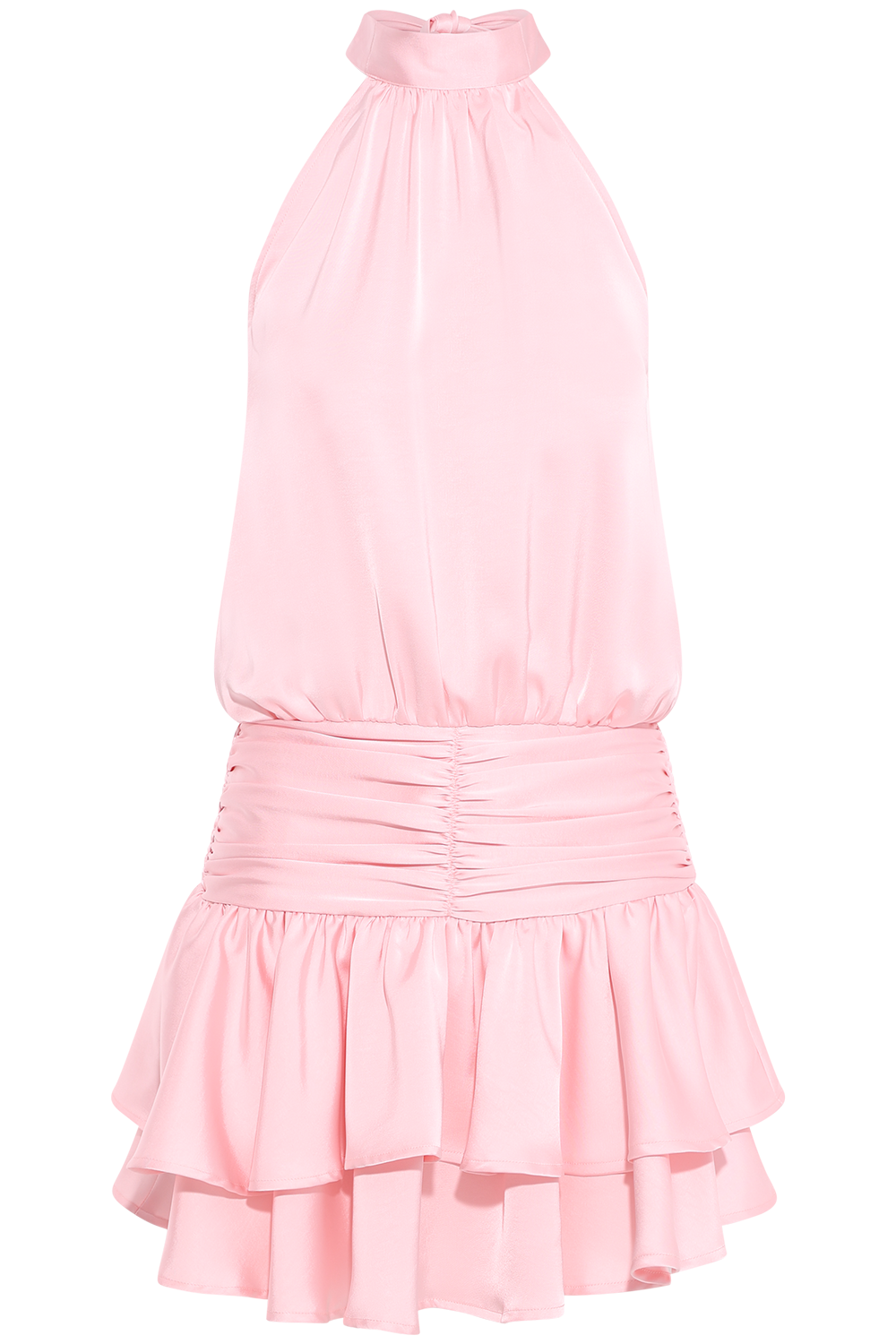 Cordelia Halterneck Mini Dress - Light Pink