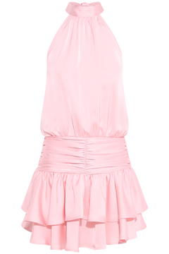 Cordelia Halterneck Mini Dress - Light Pink