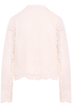 Nola Lace Cardigan - Creme