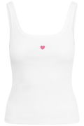 Love Cotton Tank Top - White