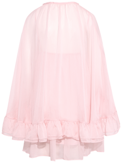Margo Chiffon Cape Dress - Light Pink