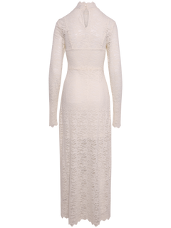 Olivia Lace Maxi Dress - Creme