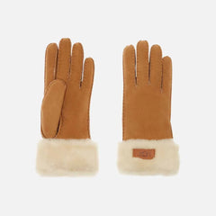 W Turn Cuff Glove - Chestnut