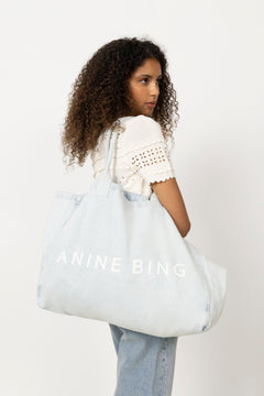 Leo Denim Tote - Lucid Blue