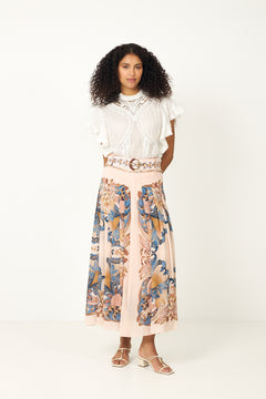 Maxi Skirt - Sea Garden Scarf Soft Pink