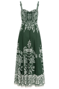 Belt Buckles Maxi Dress - Miranda Dark Green