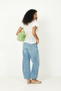 Blouse With Appliqués - Off-White