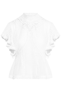 Blouse With Appliqués - Off-White