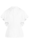 Blouse With Appliqués - Off-White