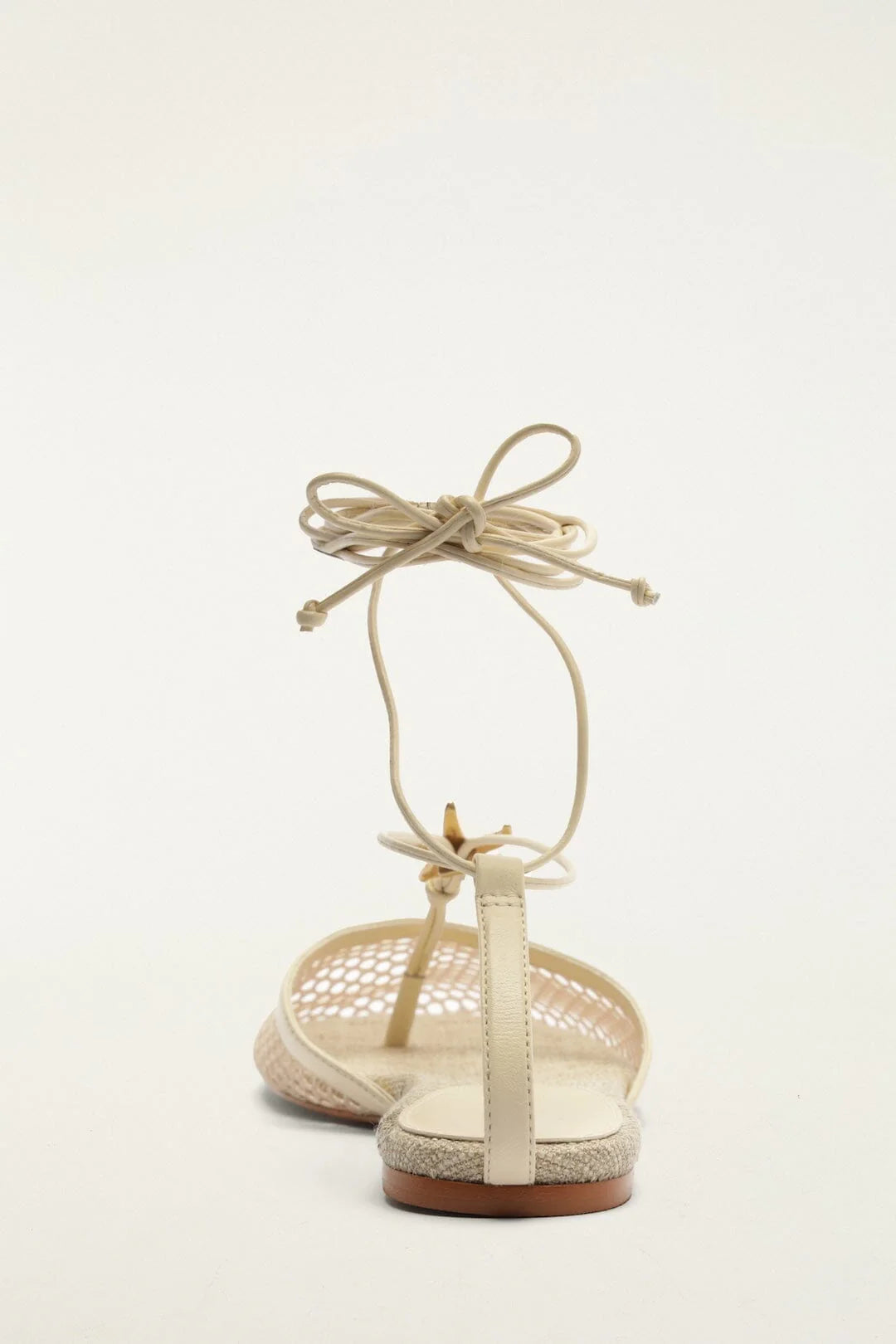 Sea Lace Up Mule - Ivory