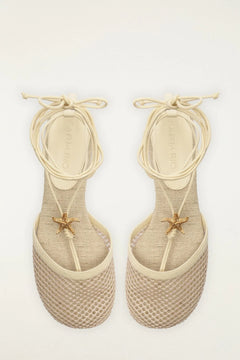 Sea Lace Up Mule - Ivory