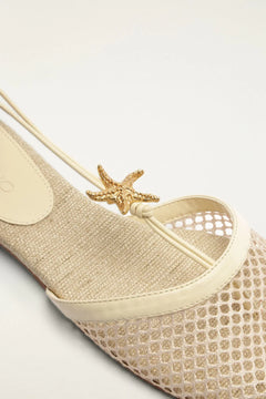 Sea Lace Up Mule - Ivory